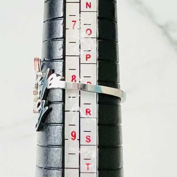 Silver “Keep Going” Inspiring Message Ring Size 8 - Picture 4 of 8